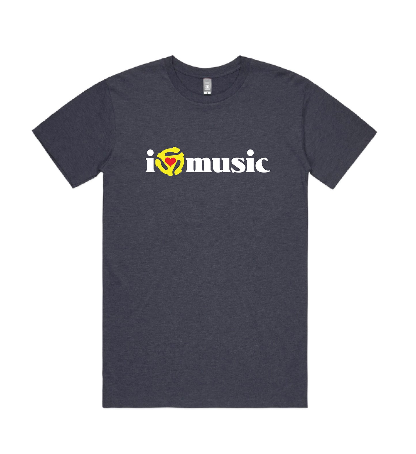 I Heart Music Tee (Blue Denim)